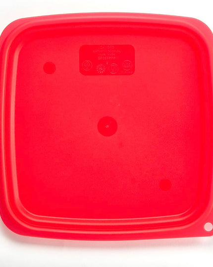 Nắp Cambro SFC6FPPP266 CamSquare® FreshPro Cho Hộp Đựng 6 & 7.6 lít, Polyethylene, Đỏ Trong Mờ