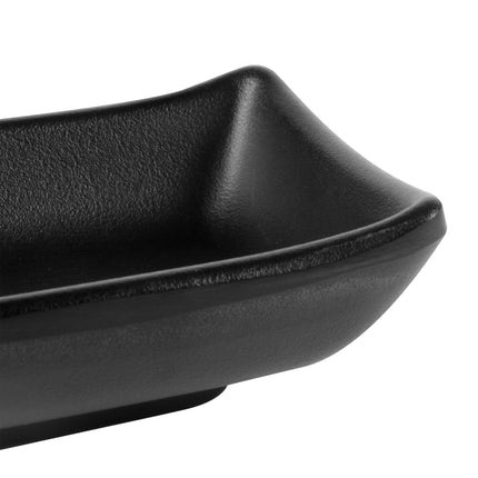 Đĩa đựng nước chấm melamine mờ GET SD-3828-BK Nara 10 x 7 cm 59 ml - Màu đen, Thùng 24 cái