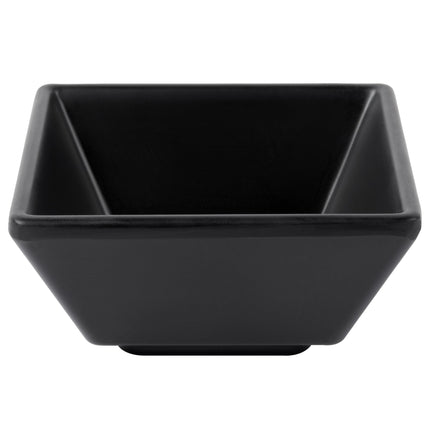 Chén ramekin melamine vuông Elite Global Solutions Zen JW33 màu đen 118 ml - Thùng 6 cái
