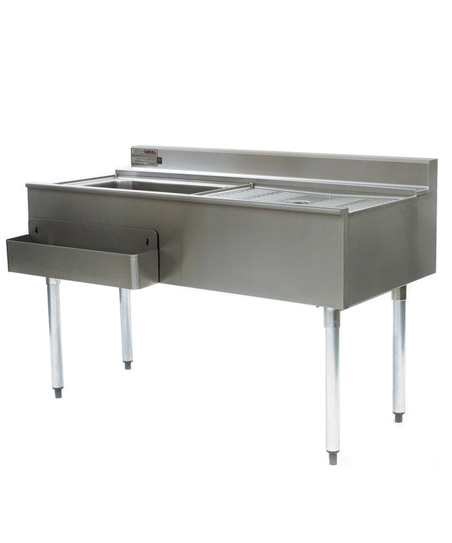 Trạm thao tác dưới quầy bar Eagle Group CWS4-18L 122 cm, thùng đá gắn trái và bàn thoát nước