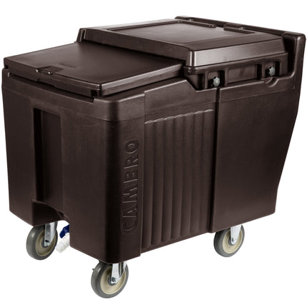 Thùng đá di động Cambro ICS125L131 SlidingLid màu nâu đậm - Sức chứa 57 kg