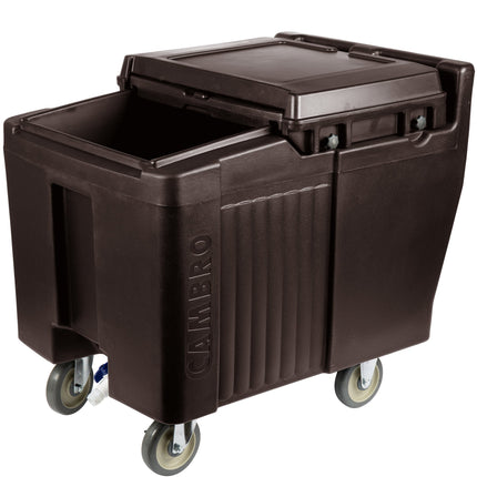 Thùng đá di động Cambro ICS125L131 SlidingLid màu nâu đậm - Sức chứa 57 kg