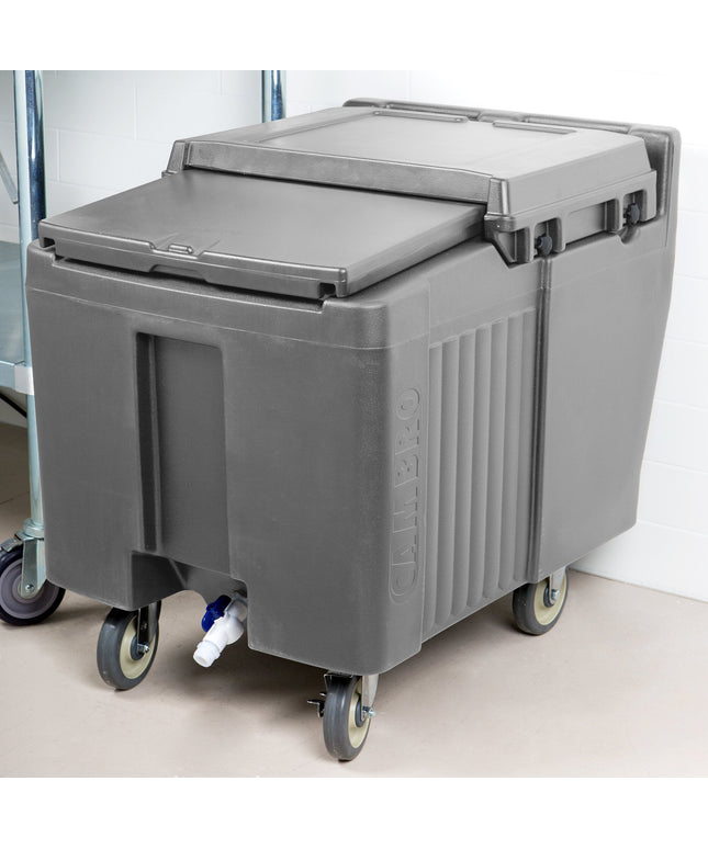 Thùng đá di động Cambro ICS125L191 SlidingLid xám granite - Sức chứa 57 kg
