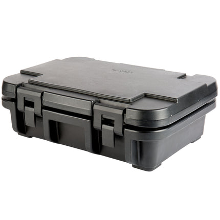 Thùng giữ nhiệt vận chuyển khay thực phẩm nạp từ trên, sâu 10 cm Cambro Camcarrier Ultra Pan Carrier UPC140110 màu đen