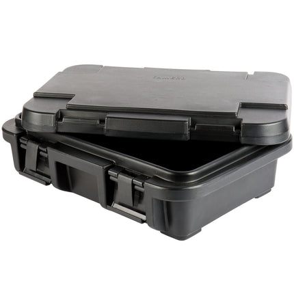 Thùng giữ nhiệt vận chuyển khay thực phẩm nạp từ trên, sâu 10 cm Cambro Camcarrier Ultra Pan Carrier UPC140110 màu đen