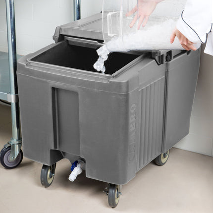 Thùng đá di động Cambro ICS125L191 SlidingLid xám granite - Sức chứa 57 kg