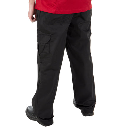 Quần bếp Mercer Culinary Genesis® unisex đen quần túi hộp M61090BK - XL