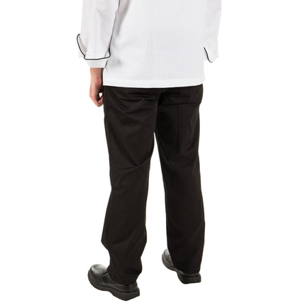 Quần đầu bếp nam ly xếp đen Mercer Culinary Renaissance® M62100BK - 1XL