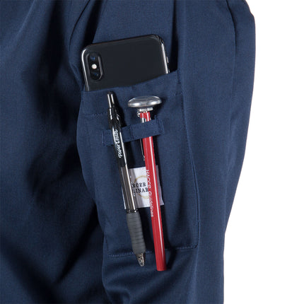 Áo bếp nữ tay dài Mercer Culinary Millennia M60020NB màu xanh navy có thể in logo - 3X