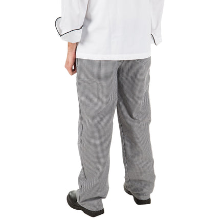 Quần đầu bếp unisex poly-cotton chân chó màu xám Mercer Culinary size S