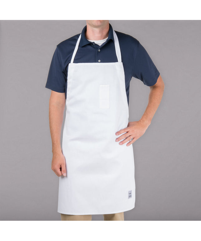 Tạp dề yếm dài điều chỉnh được vải poly-cotton có thể tùy chỉnh Chef Revival trắng