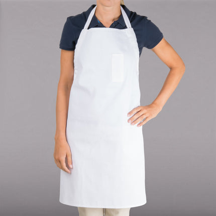 Tạp dề yếm dài điều chỉnh được vải poly-cotton có thể tùy chỉnh Chef Revival trắng