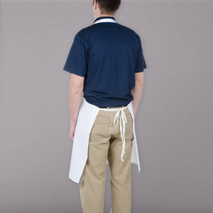 Tạp dề yếm vải poly-cotton tiết kiệm có thể tùy chỉnh Chef Revival trắng, 1 túi