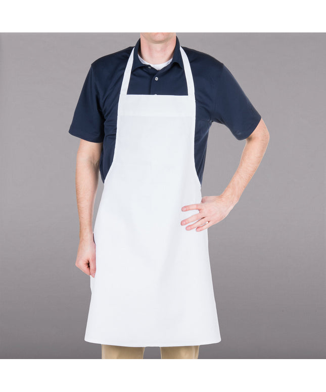 Tạp dề yếm dài vải poly-cotton tiết kiệm có thể tùy chỉnh Chef Revival trắng