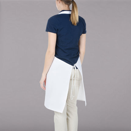 Tạp dề yếm bản rộng vải poly-cotton có thể tùy chỉnh Chef Revival trắng, 1 túi