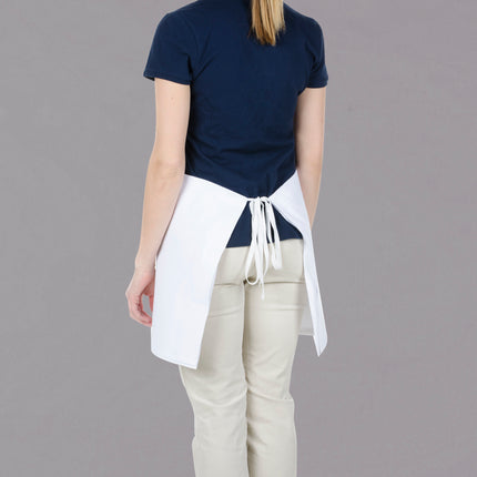 Tạp dề nửa thân vải poly-cotton có thể tùy chỉnh Chef Revival trắng