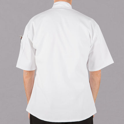 Áo bếp unisex tay ngắn Mercer Culinary Millennia M60013WH trắng, tùy chỉnh - size M