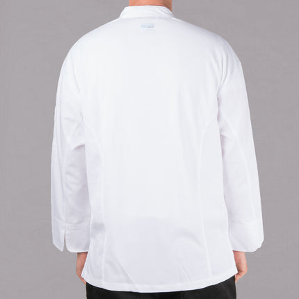 Áo bếp tay dài unisex Chef Revival Silver J200 trắng lưng lưới, tùy chỉnh - 2XL
