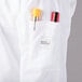 Áo đầu bếp tay dài nhẹ tùy chỉnh trắng Mercer Culinary Genesis M61010WH unisex - 2X