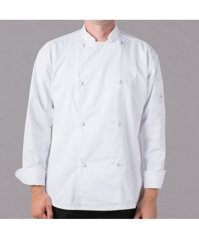 Áo bếp unisex dài tay nút vải Mercer Culinary Genesis màu trắng size 2XL