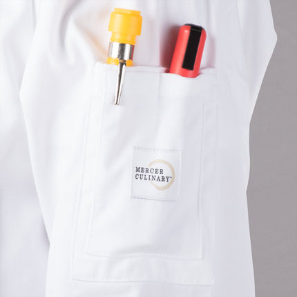 Áo bếp unisex dài tay nút vải Mercer Culinary Genesis màu trắng size 2XL