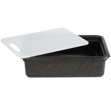 Bộ khay sâu và thớt HS Inc. HS1050C Prep n Serve màu than 44 x 32 cm