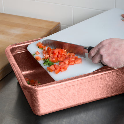 Bộ khay sâu và thớt HS Inc. HS1050C Prep n Serve màu ớt paprika 44 x 32 cm