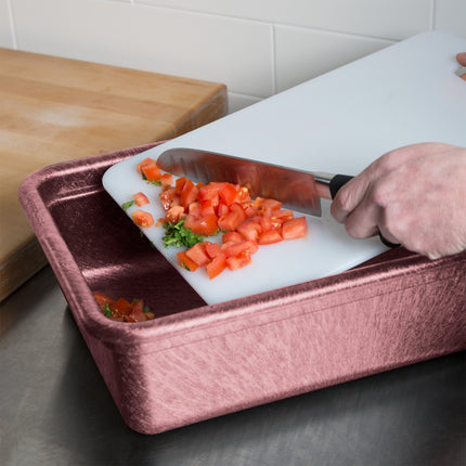 Bộ khay sâu và thớt HS Inc. HS1050C Prep n Serve màu mâm xôi 44 x 32 cm