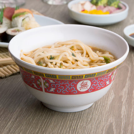 Đĩa bầu dục melamine đỏ Thunder Group 2010TR Longevity 25,1 x 18,4 cm - Vỉ 12 cái