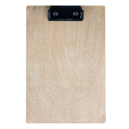 Kẹp thực đơn / bìa hóa đơn gỗ Menu Solutions WDCLIP-A màu óc chó cũ 14 x 22 cm