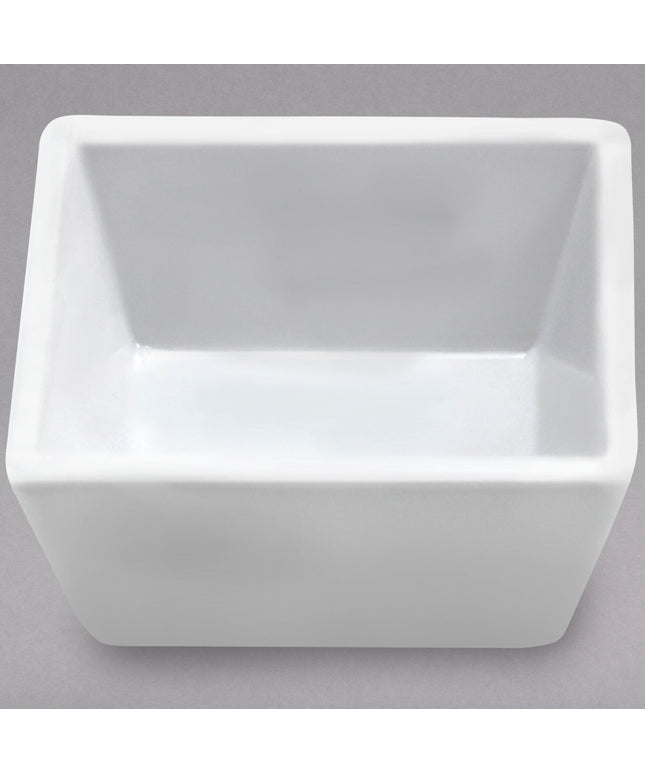 Cốc đựng nước chấm melamine vuông kozara Elite Global Solutions D4SQ Zen 118 ml - Màu trắng, Thùng 6 cái