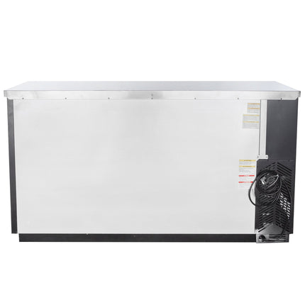 Tủ mát quầy bar Beverage-Air BB68HC-1-B 175 cm cửa đặc đen cao ngang quầy