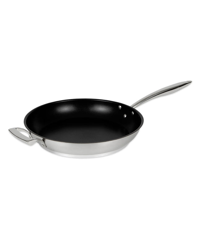 Chảo Rán Thép Chống Dính Browne 5724062 31.8 cm Tay Cầm Kim Loại Đặc