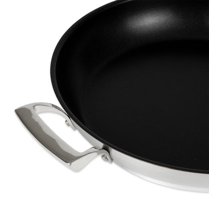 Chảo Rán Thép Chống Dính Browne 5724062 31.8 cm Tay Cầm Kim Loại Đặc