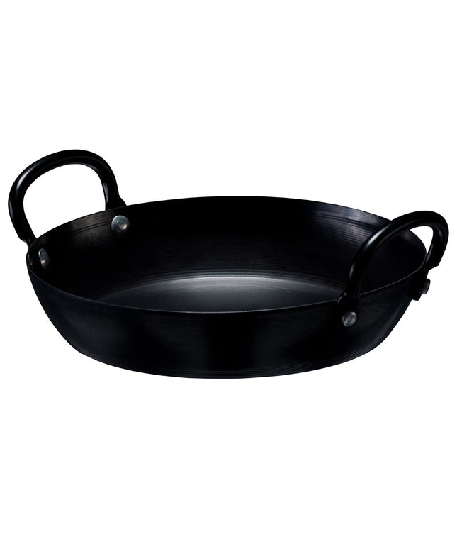 Chảo Chiên Thép Carbon Browne 573748 19.8 cm 2 Tay Cầm Tán Đinh