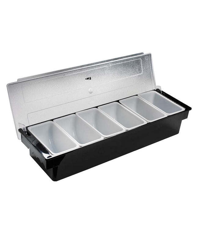 Khay Đựng Garnish Quầy Bar Browne 57483802 6 Ngăn - Nắp Phẳng Bản Lề