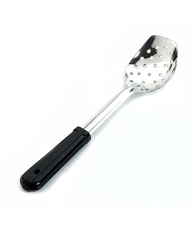 Muỗng Phục Vụ Có Lỗ Ba Cạnh Browne 5763 Tay Cầm Nhựa Đen 33 cm
