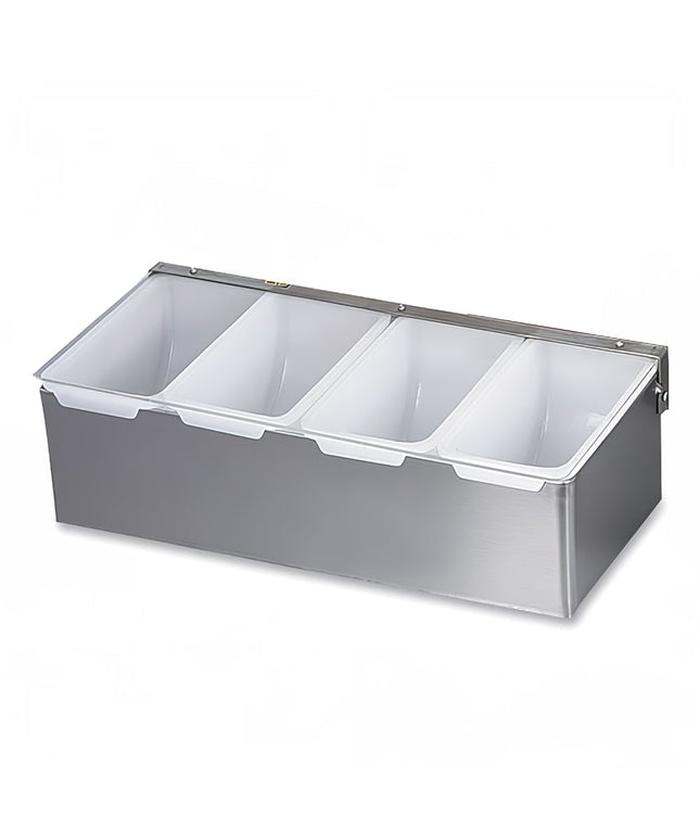 Khay Đựng Garnish Quầy Bar Browne 79300 4 Ngăn - Nắp Phẳng Bản Lề
