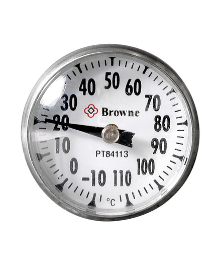 Nhiệt Kế Bỏ Túi Browne Mặt Đồng Hồ 2.5 cm Cần 12.7 cm, -10 Đến 110 Độ C (PT84113)