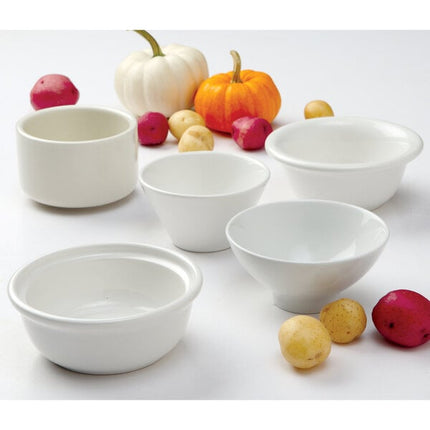 Tô sứ Tuxton BWB-2508 trắng 739 ml đựng menudo / salad - Thùng 12 cái