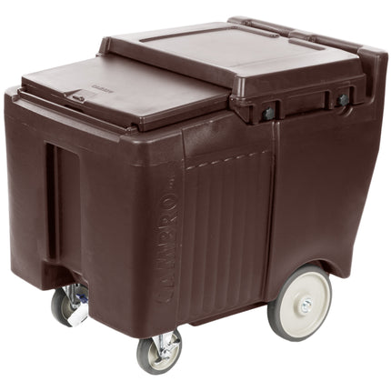 Thùng đá di động nắp trượt Cambro ICS125LB131 màu nâu đậm - 57 kg
