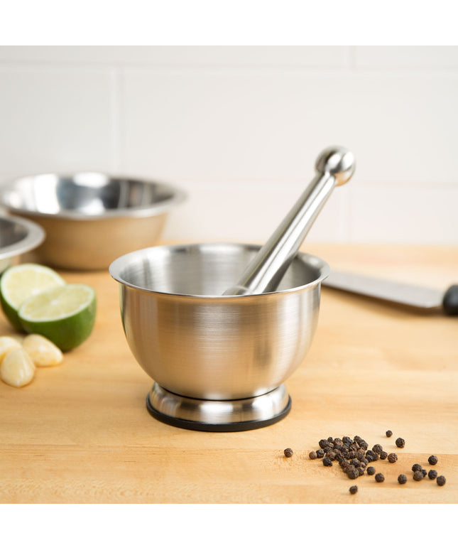 Bộ cối chày inox Fox Run 13 cm