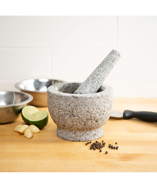 Cối và chày Fox Run 12,7 cm đá granite bộ