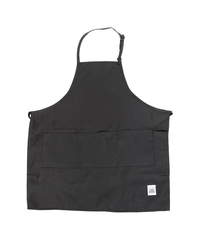 Tạp dề yếm dài vải poly-cotton có thể tùy chỉnh Chef Revival đen, 1 túi