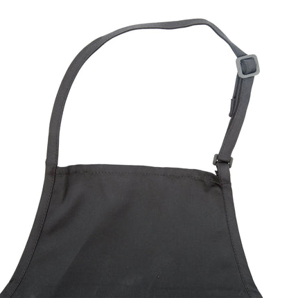 Tạp dề yếm dài vải poly-cotton có thể tùy chỉnh Chef Revival đen, 1 túi