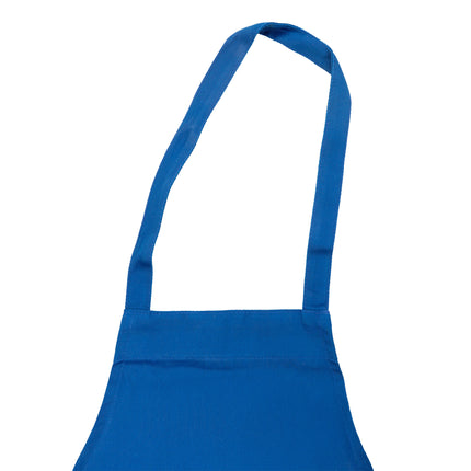 Tạp dề yếm vải poly-cotton có thể tùy chỉnh Chef Revival xanh royal