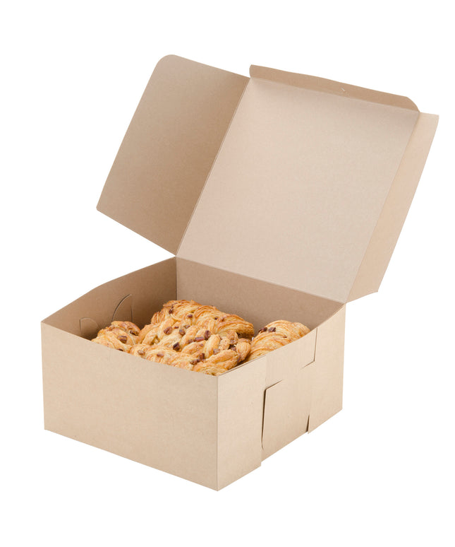 Hộp bánh kem / bánh ngọt giấy kraft 25 x 25 x 13 cm - Gói 10 cái