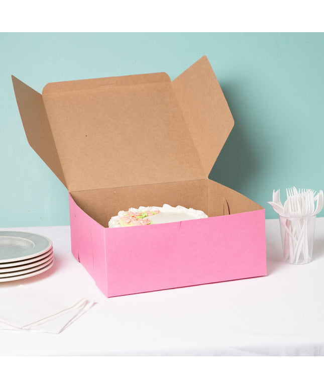 Hộp bánh 30,5 cm x 30,5 cm x 12,7 cm hồng bánh / Bakery hộp - Thùng 10 cái