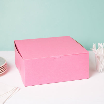 Hộp bánh 30,5 cm x 30,5 cm x 12,7 cm hồng bánh / Bakery hộp - Thùng 10 cái