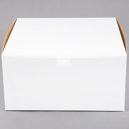 Hộp bánh kem / bánh ngọt tùy chỉnh màu trắng 30 x 30 x 15 cm - Gói 10 cái